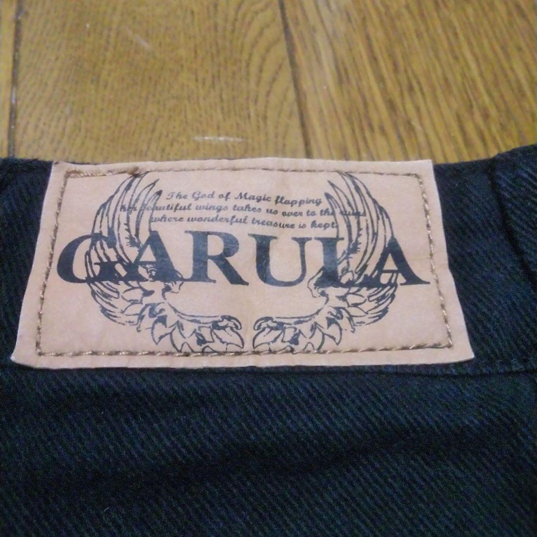 美品 GARULA ガルラ y2k ブラック デニム ショートパンツ M