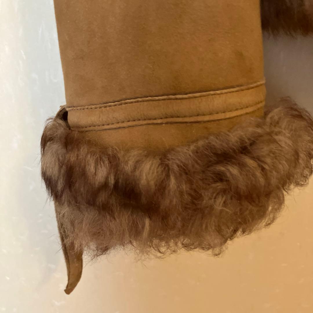 ハロッズ　ムートンファーコート　サイズ2