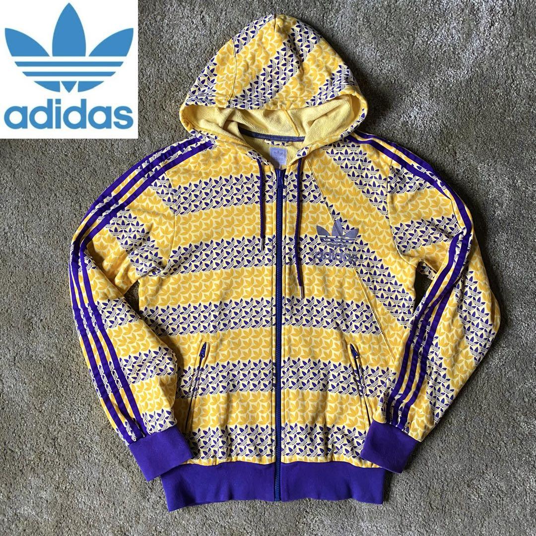 adidas アディダスオリジナルス ジップパーカー Mサイズ レイカーズ 八村
