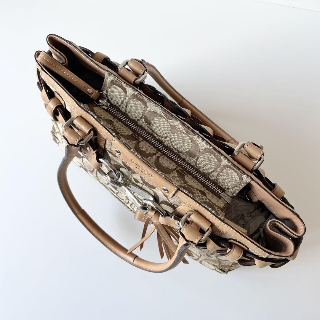 極美品】COACH トートバッグ ハンプトンズ キャリーオール