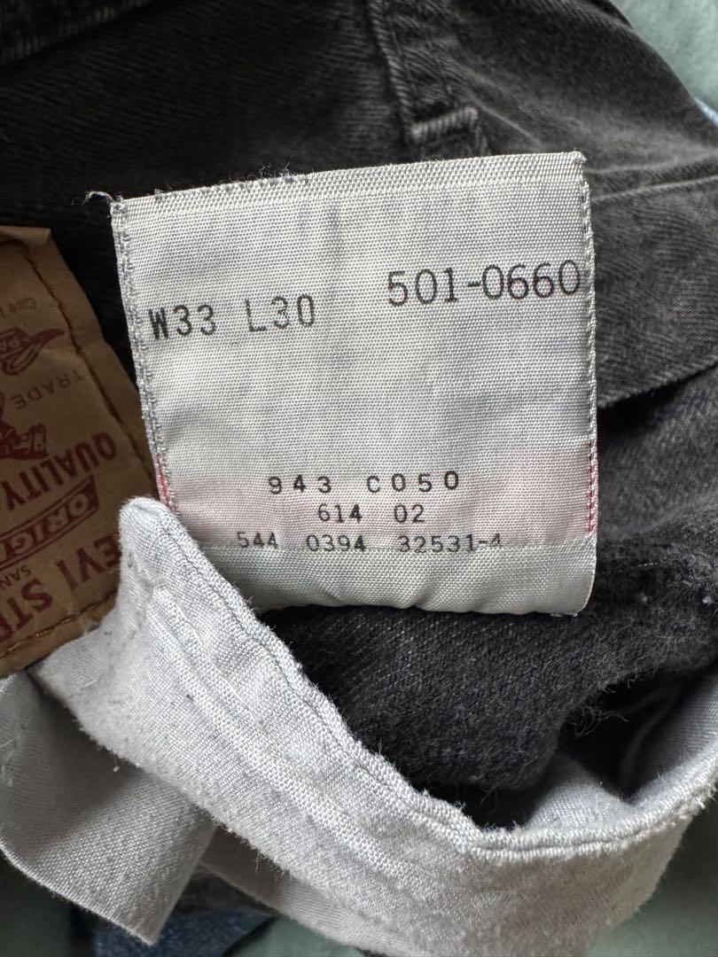 パンツ Levi's 501 black W33 L30 mide in USA