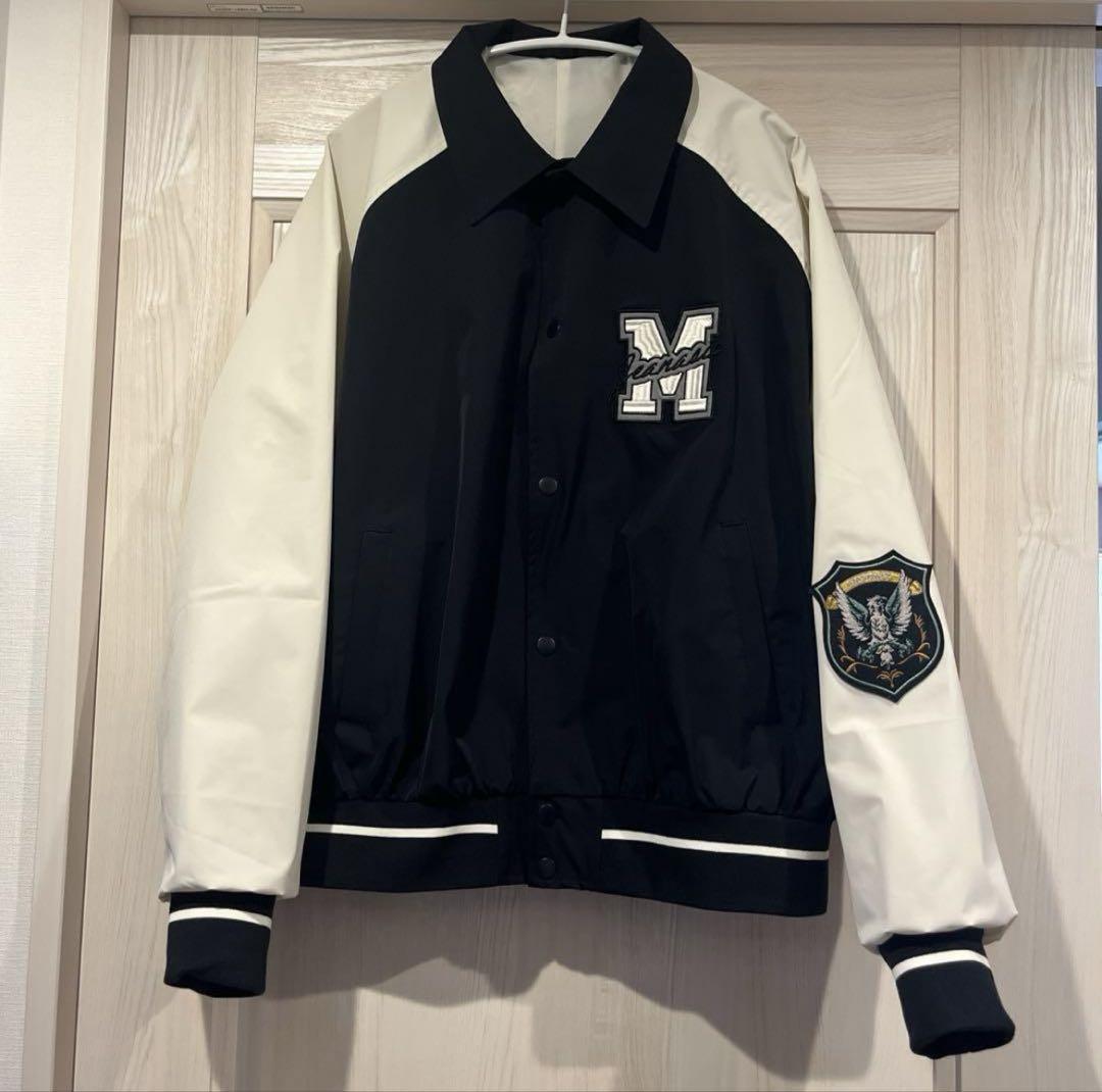 新品 JEANASIS ブロックカラースタジャン ネイビー