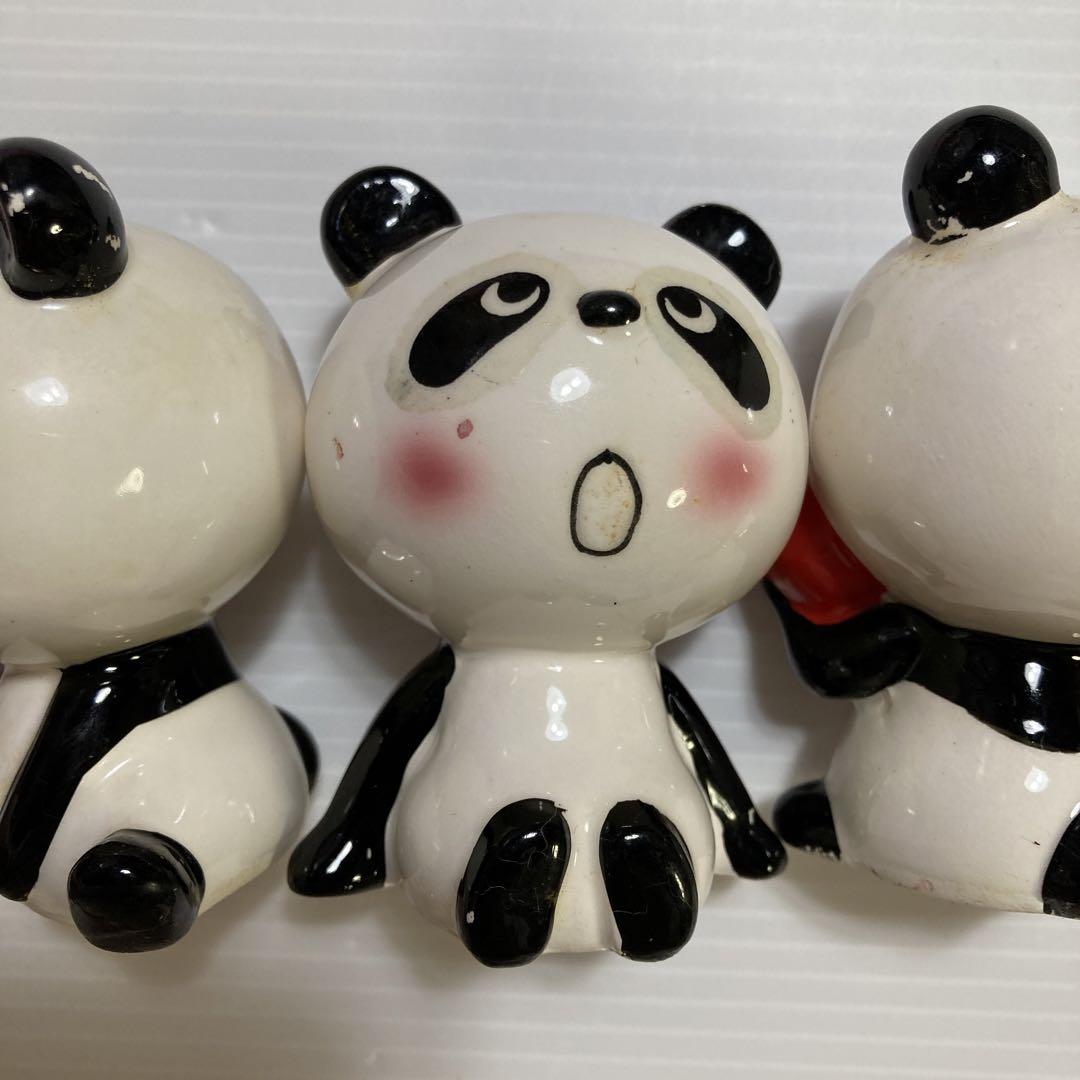内藤ルネ　パンダトリオ　置物　昭和レトロ 激レア 内藤ルネ 陶器製 パンダ トリオ - メルカリ