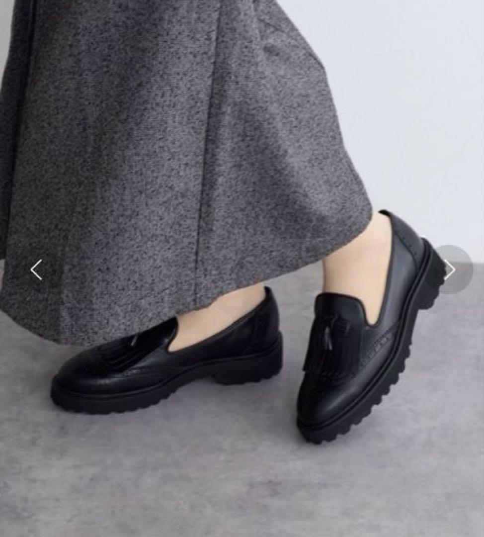 HIMIKO トラックソールキルトタッセルローフ ブラック 21.5cm卑弥呼 HIMIKO トラックソールキルトタッセルローフ ブラック 21.5cm卑弥呼