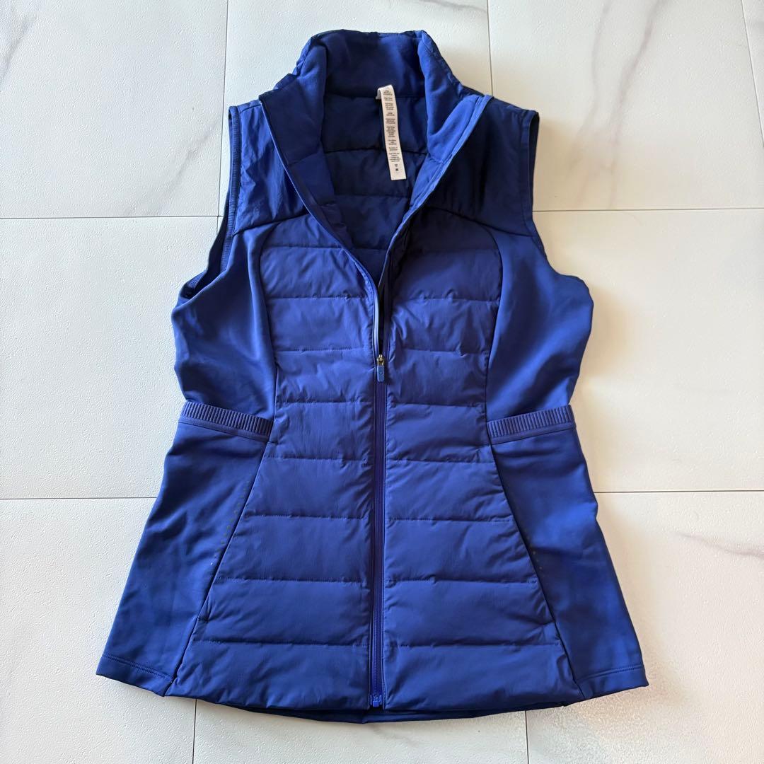 lululemon ダウンベスト 8サイズ ブルー 大きいサイズ ウェアL lululemon
