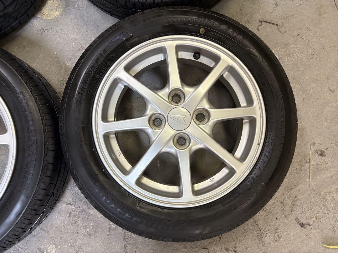ダイハツ純正アルミLA300Sミライース純正アルミ155/65R14 4本セット