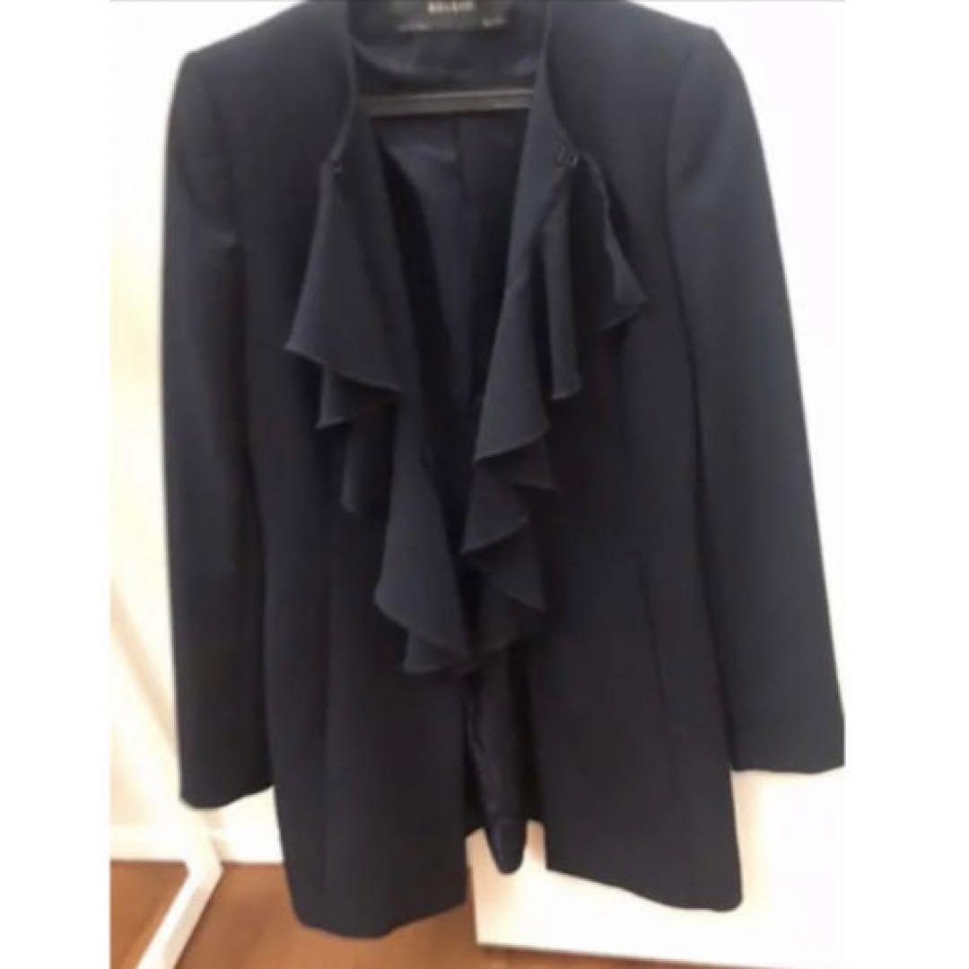 ZARA コート ネイビー フリル - メルカリ