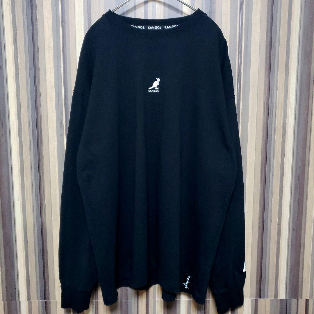 【一部予約販売中】 【KANGOL】カンゴール ワンポイント 刺繍ロゴ スリーブロゴ ロンT L 【一部予約販売中】 【KANGOL】カンゴール ワンポイント 刺繍ロゴ スリーブロゴ ロンT L