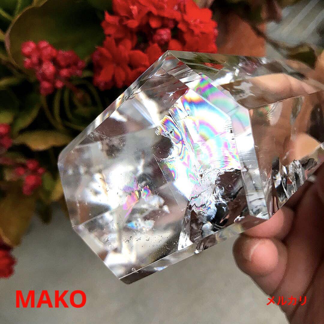M1261☆水晶六角柱713g☆天然石　原石