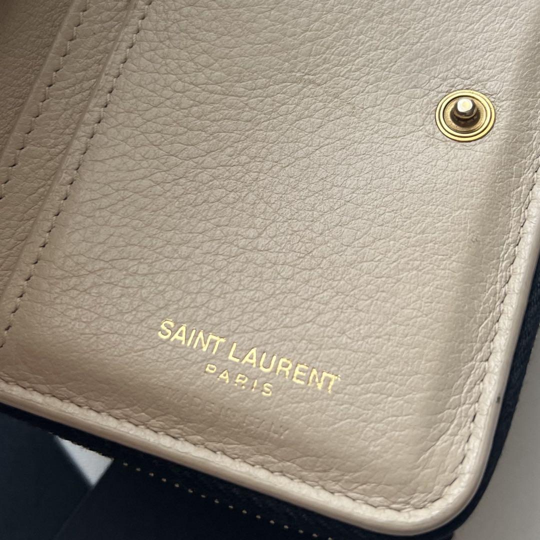 グランド牧場 セレクトセール 268 極上美品 2つ折り財布 イヴサンローラン SAINTLAURENT 小物