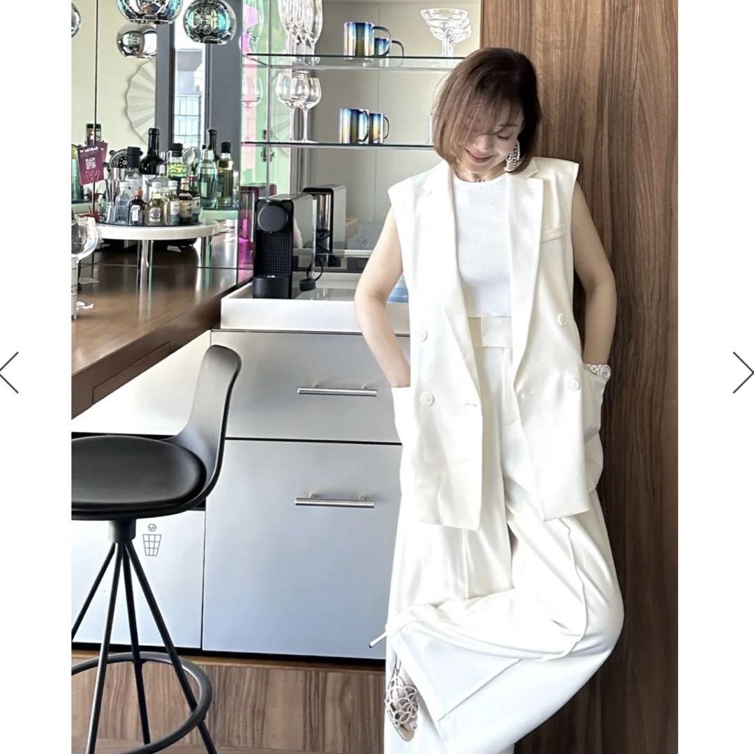 新品　イデアルーチェ　ジャケットジレ　ホワイト
