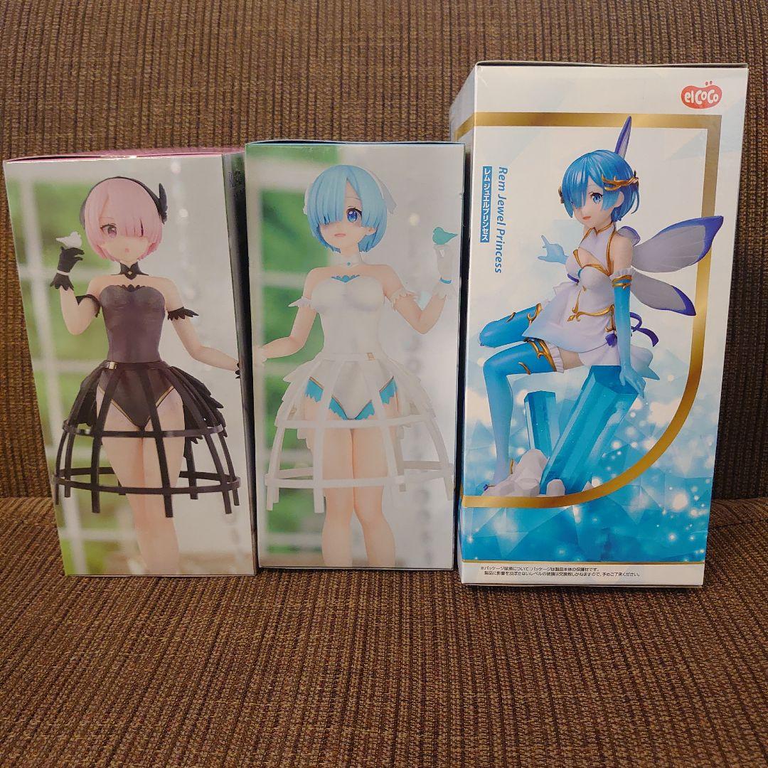 Re:ゼロから始める異世界生活 レム/ラム ラウンドワン限定 4種セット Re:ゼロから始める異世界生活 ラム レム フィギュア ラウンド