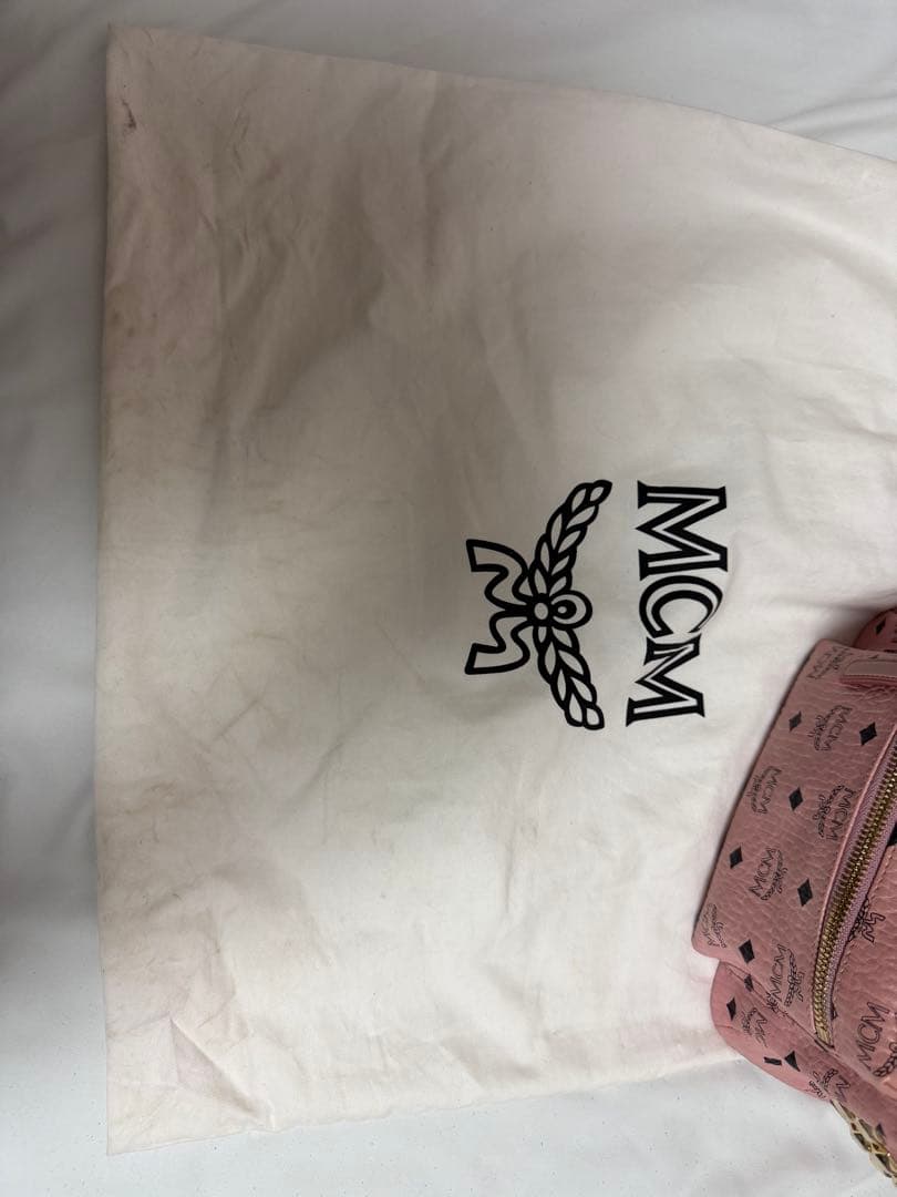 MCM ピンク リュック 保存袋付き
