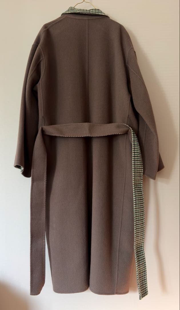 リバーシブルウールコートM