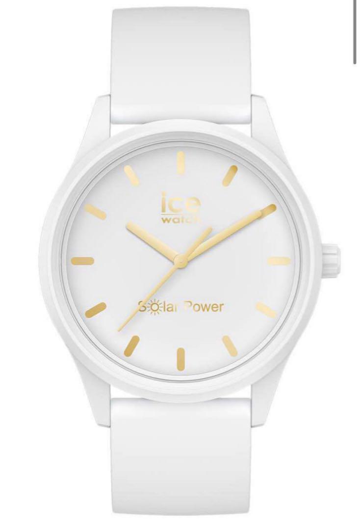 新品　Ice-watch アイスウォッチ　ソーラーパワー　ホワイト ゴールド