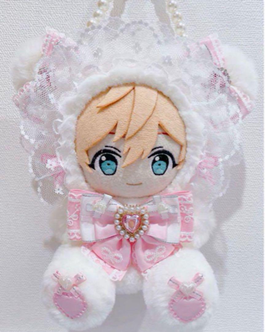 おすわり ぬい服♥着ぐるみ♥16cm♥天使♥バッグチャーム付き♥Y22