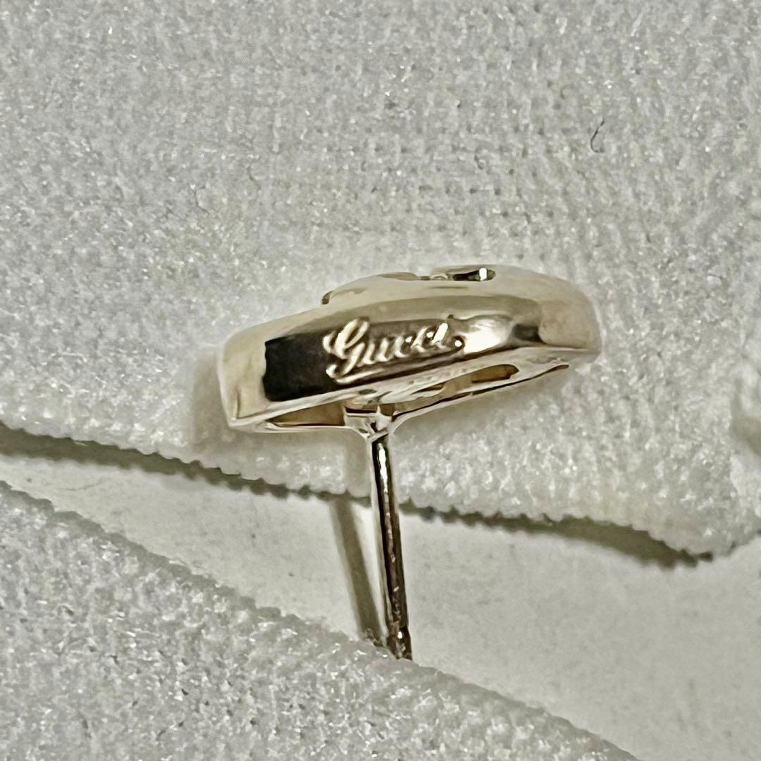 【新品未使用】GUCCI ハートシェイプ インターロッキングG スタッドピアス