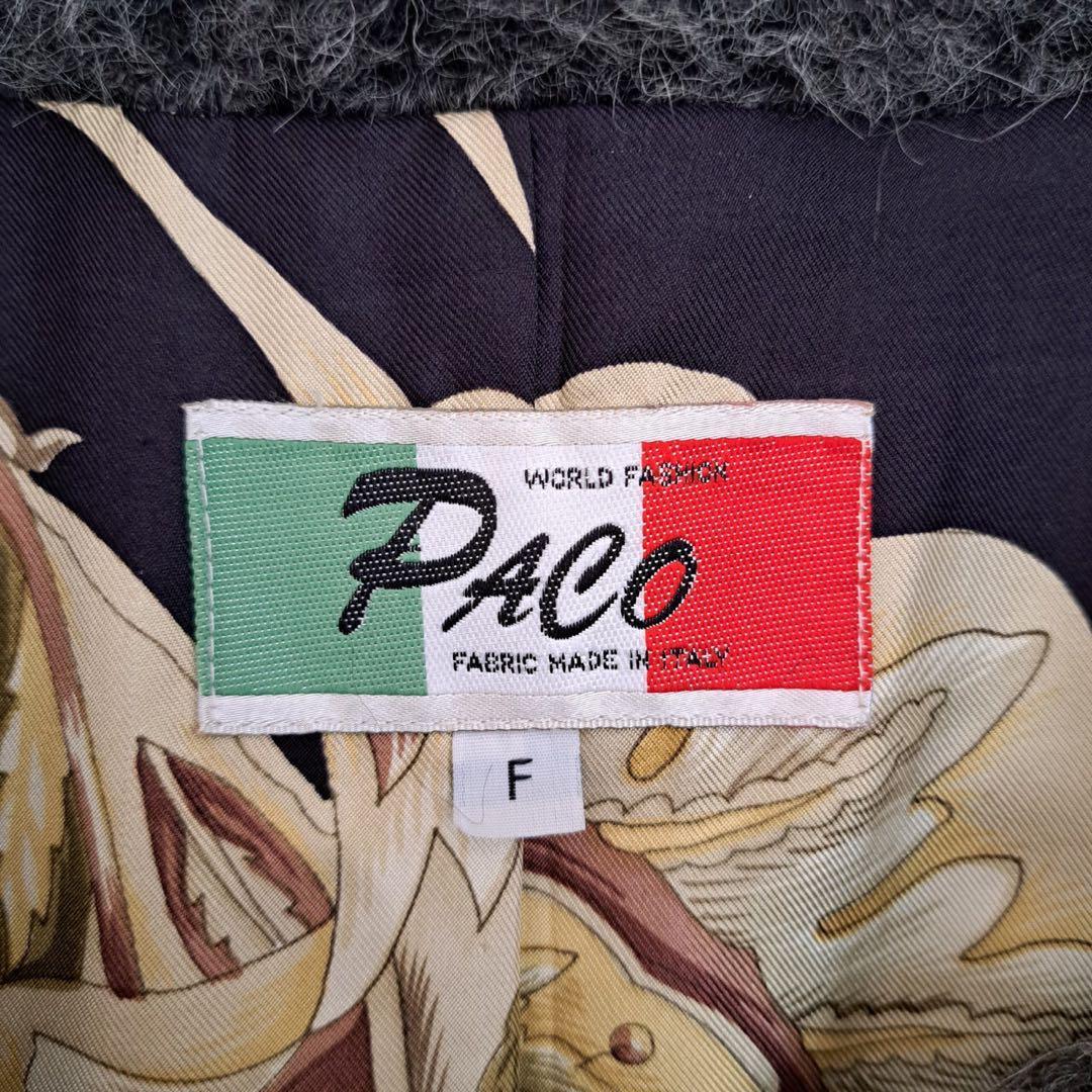 T33 PACO パコ 【M】ショールカラーコート Aライン イタリア製