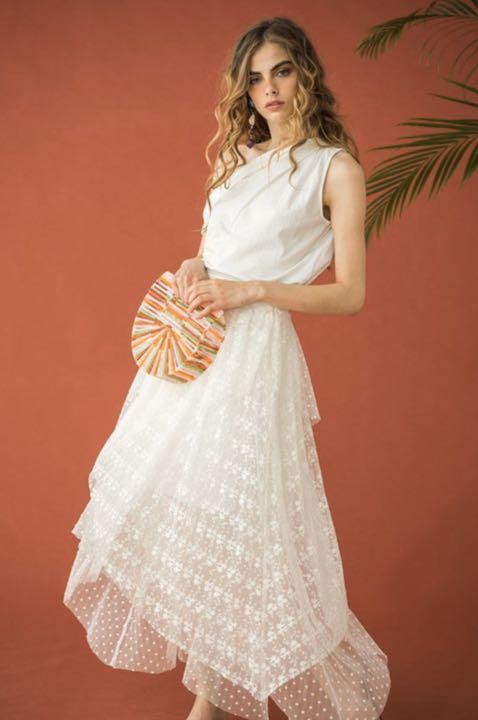 estella.k イレギュラーレーススカート