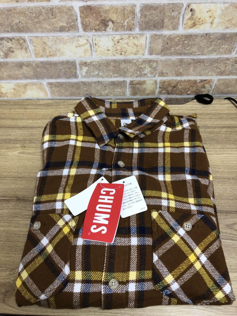 【未使用】チャムス　チェックシャツ　ネルシャツ