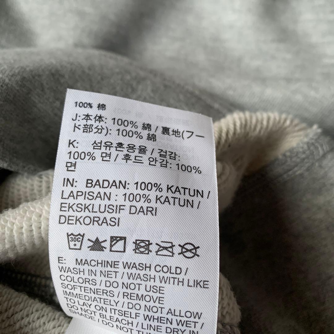 NIKE ゴツナイキ パーカー ロゴプリント グレー XLサイズ