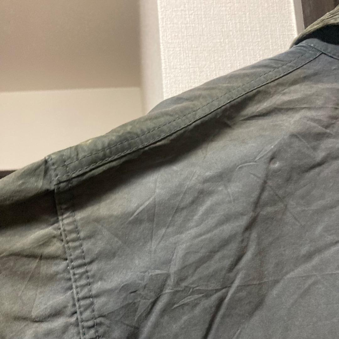 激レア 90s Barbour Border オイルドジャケット ブラック 紫