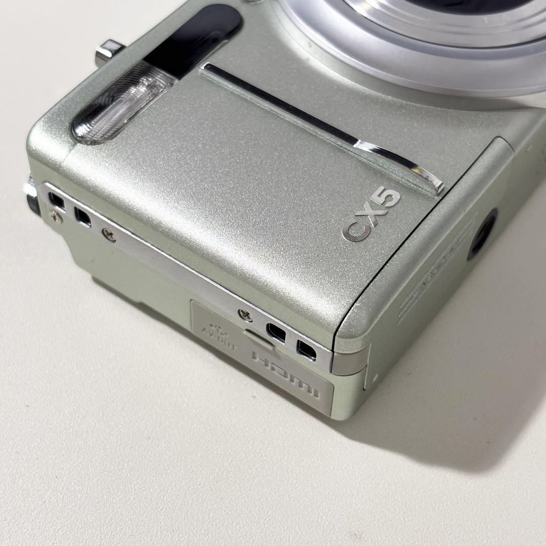 【憧れのコンデジっぽさを味わえる】RICOH CX5 グリーンシルバー 憧れのコンデジっぽさを味わえる】RICOH CX5 グリーンシルバー