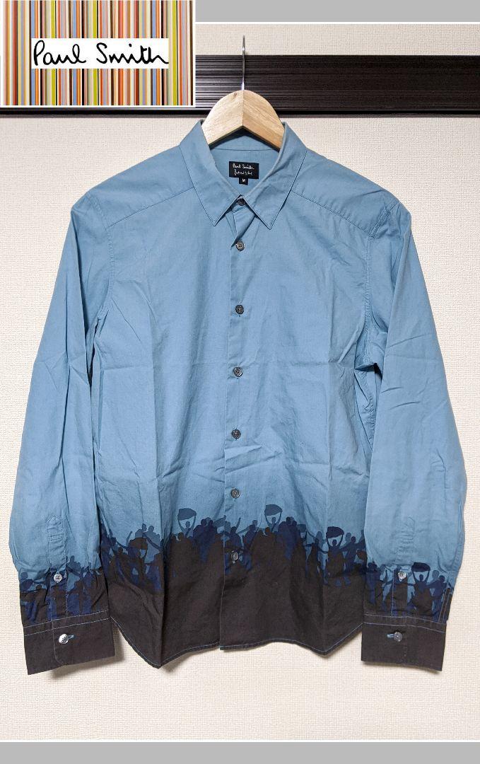 【Paul Smith】長袖シャツ/総柄/グラデーション/フェスティバル/美品