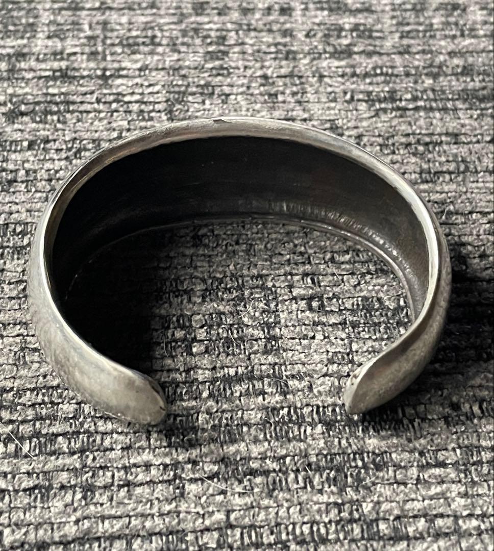 驚きの価格、海外直輸入！ 10|3まで シルバー925バングル フローラルクロス傷や汚れあり