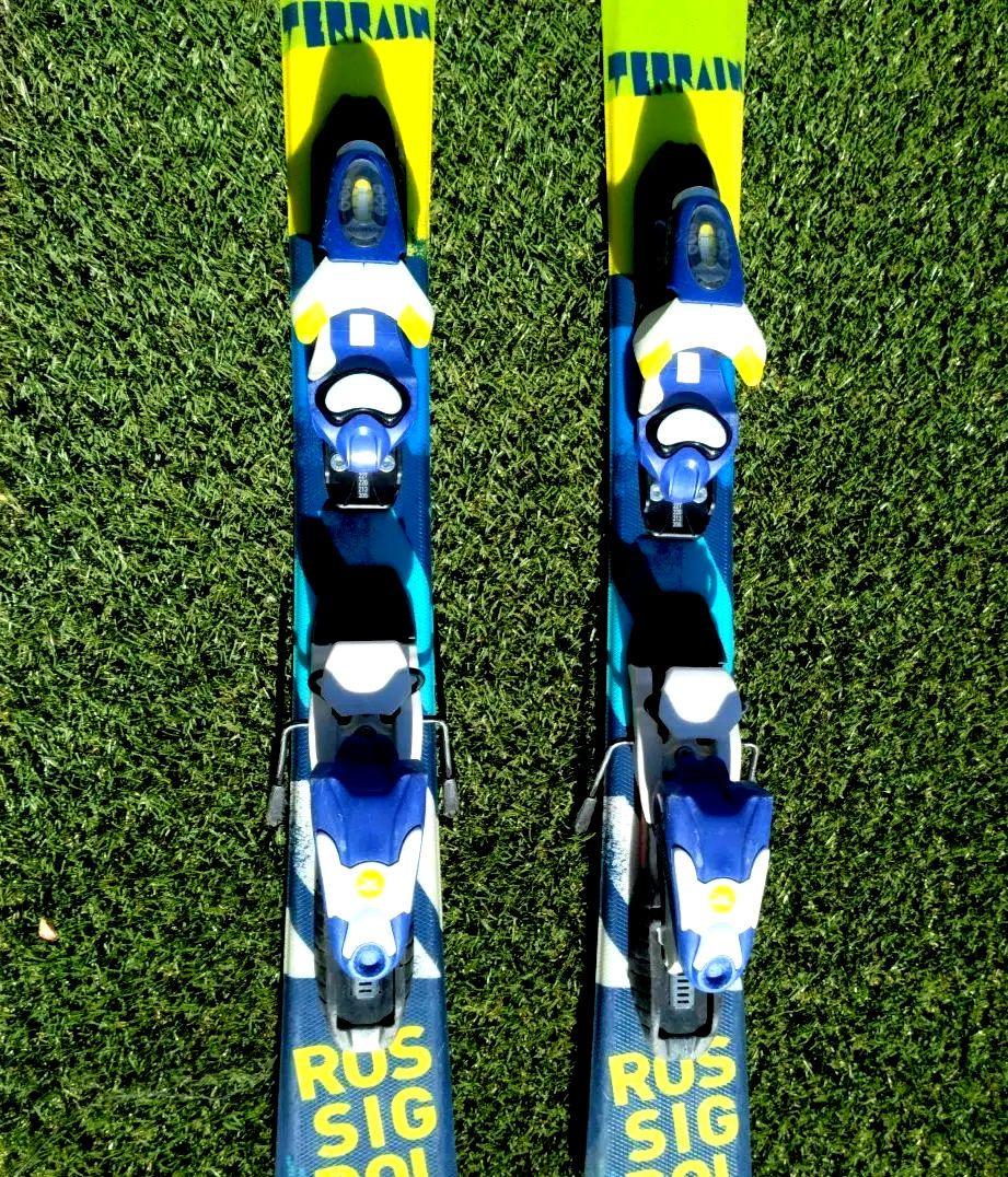 送料込み)ROSSIGNOLキッズ JR スキー板 92cm　ビンディング付き