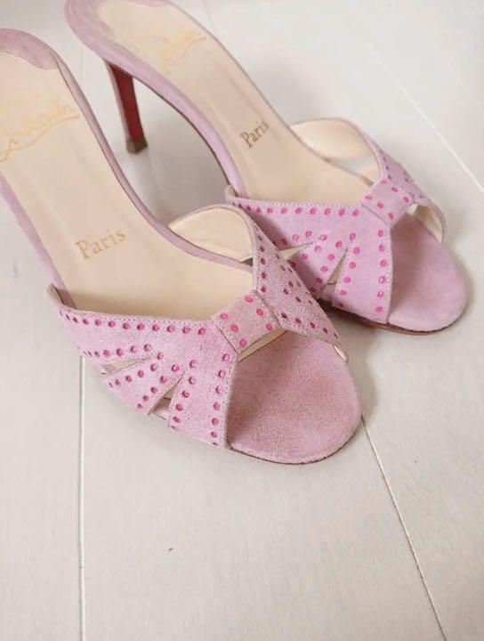 通販でクリスマス Louboutin pink in サンダル 靴