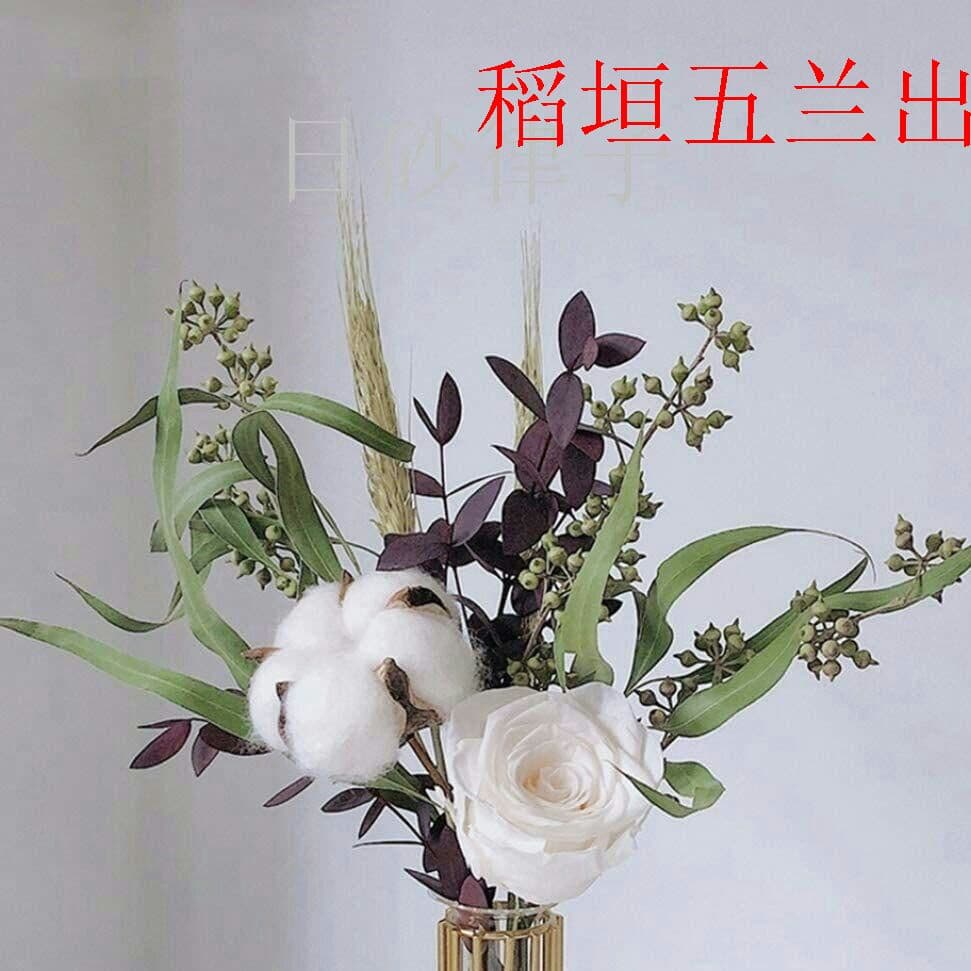 枯れない花 永遠の花 置物 ドライフラワー プリザーブドフラワー 花瓶付き メルカリ