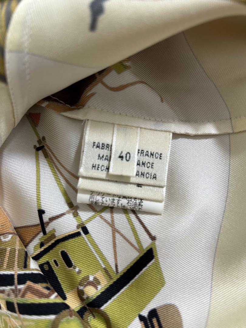HERMES エルメス シルク シャツ