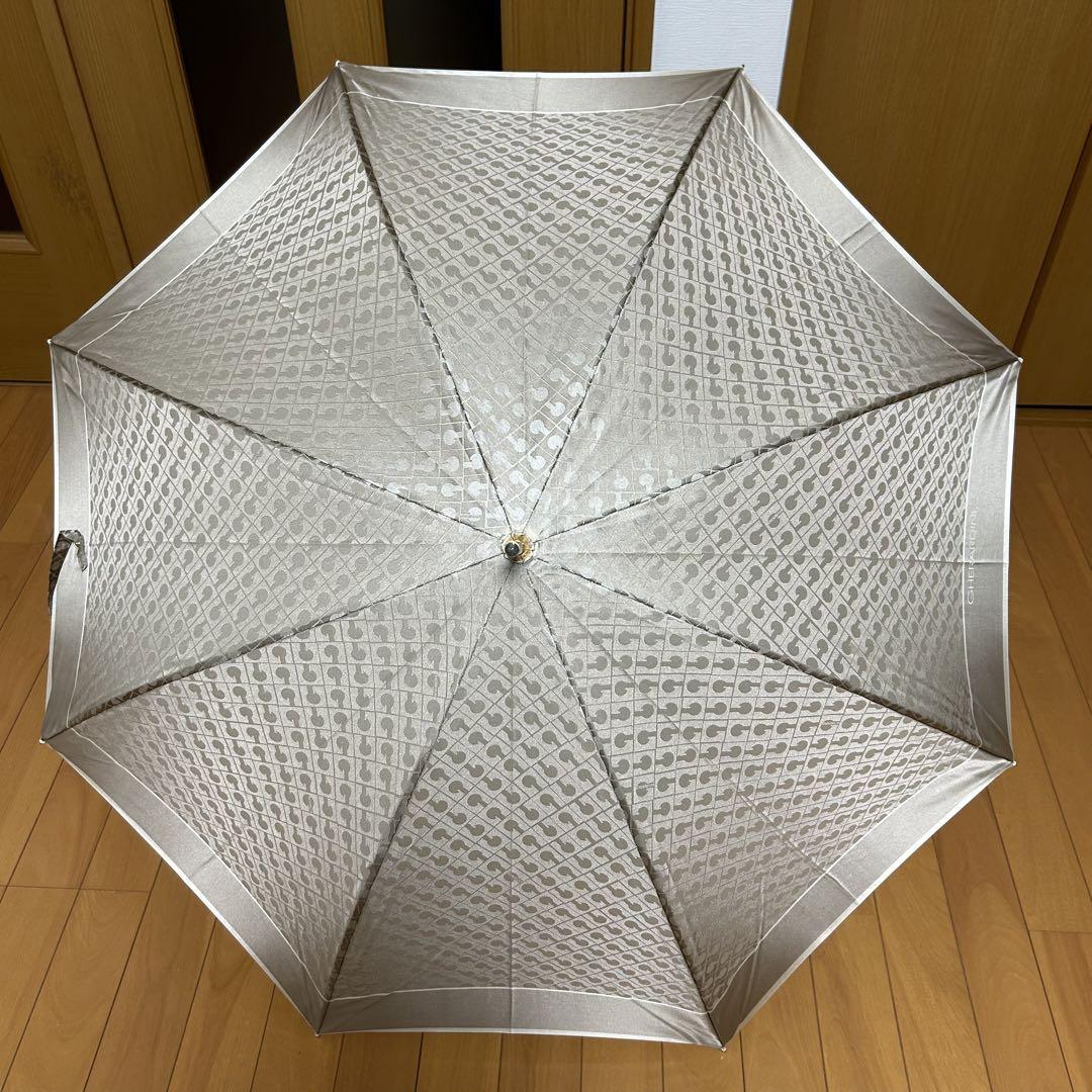 未使用品　ゲラルディーニ　長傘 送料無料 新品 ゲラルディーニ 傘 雨傘 長傘 女性用 婦人用 茶