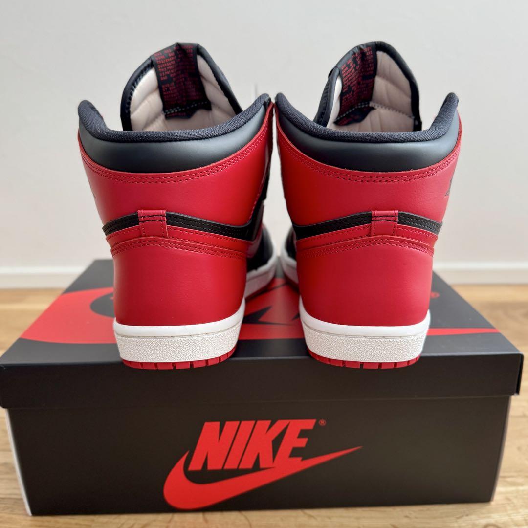 未使用 Nike Air Jordan 1 High 85 Bred 28cm