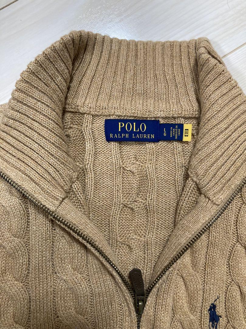 Polo Ralph Lauren ベージュ キャメル　セーター　ハーフジップ