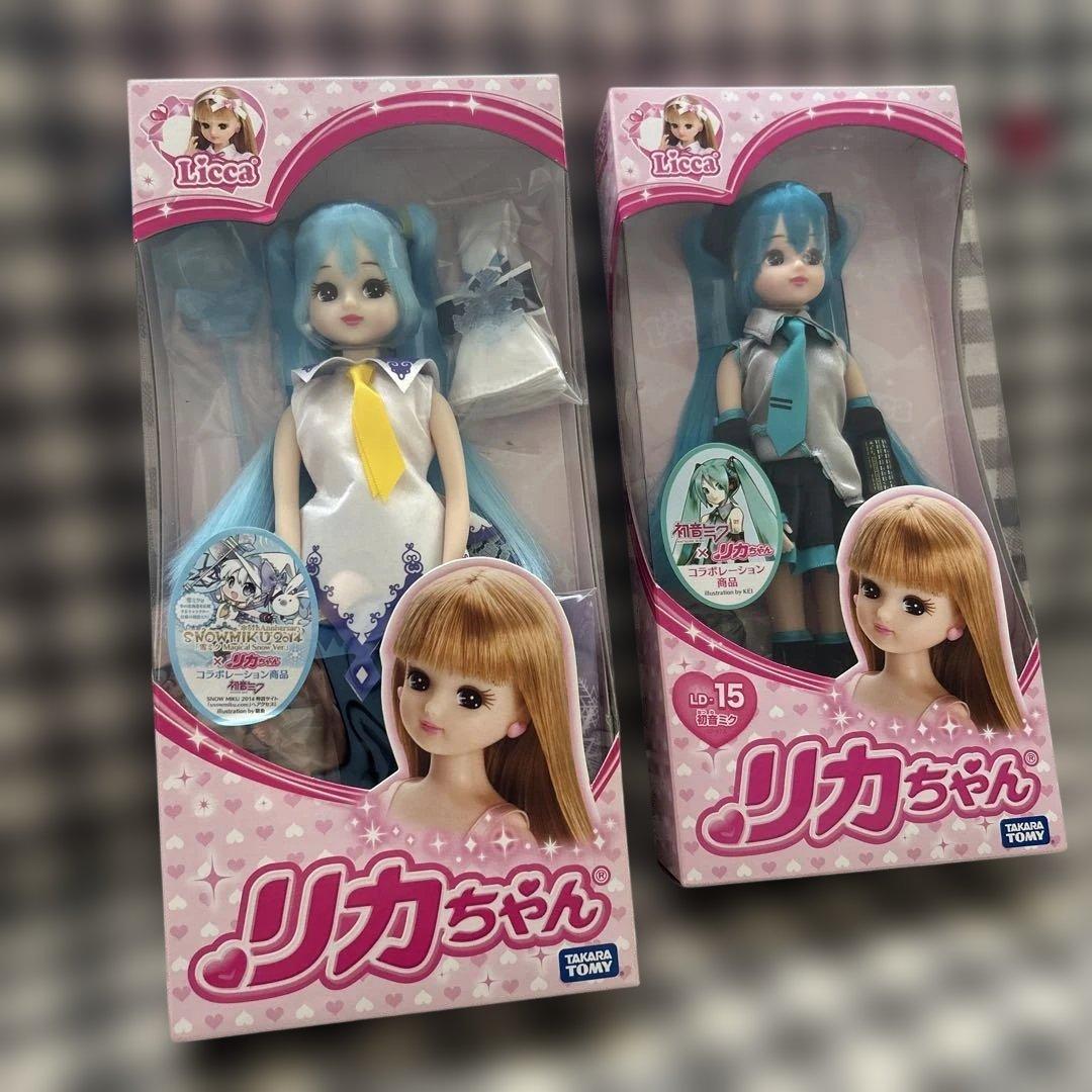 リカちゃん人形　初音ミク、雪ミク