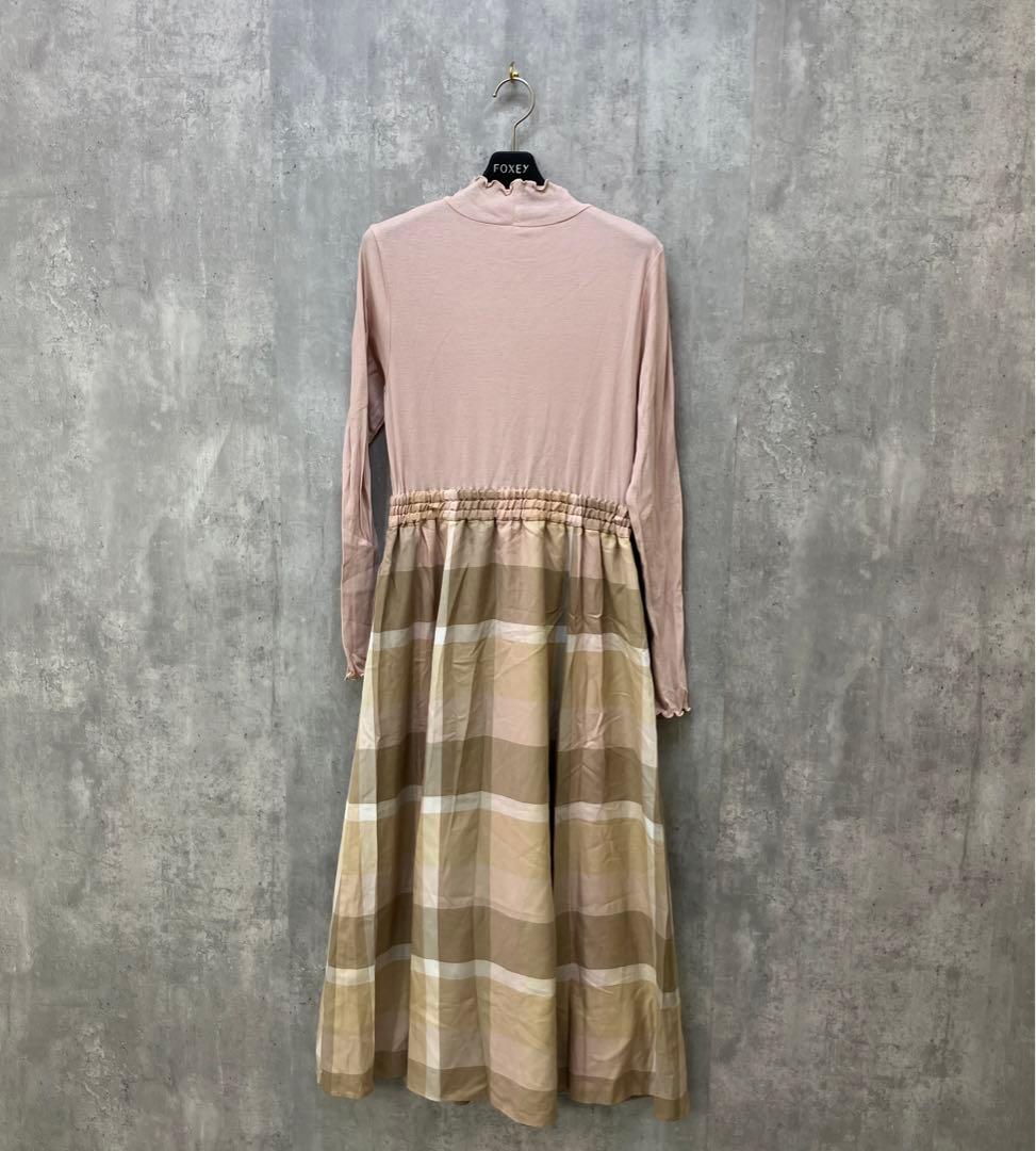 BLUE LABEL CRESTBRIDGE カットソーコンビワンピース 38 LABEL BLUE