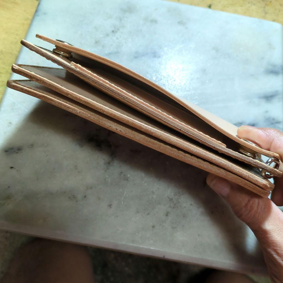 姫路ヌメ革 トラッカーウォレット ハンドメイド 長財布 ロングウォレット キナリ