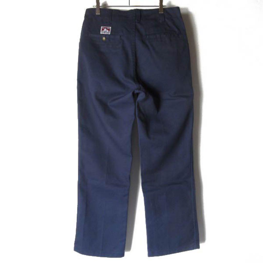 美品 US企画 BEN DAVIS ベンデイビス ワークパンツ 紺系 32
