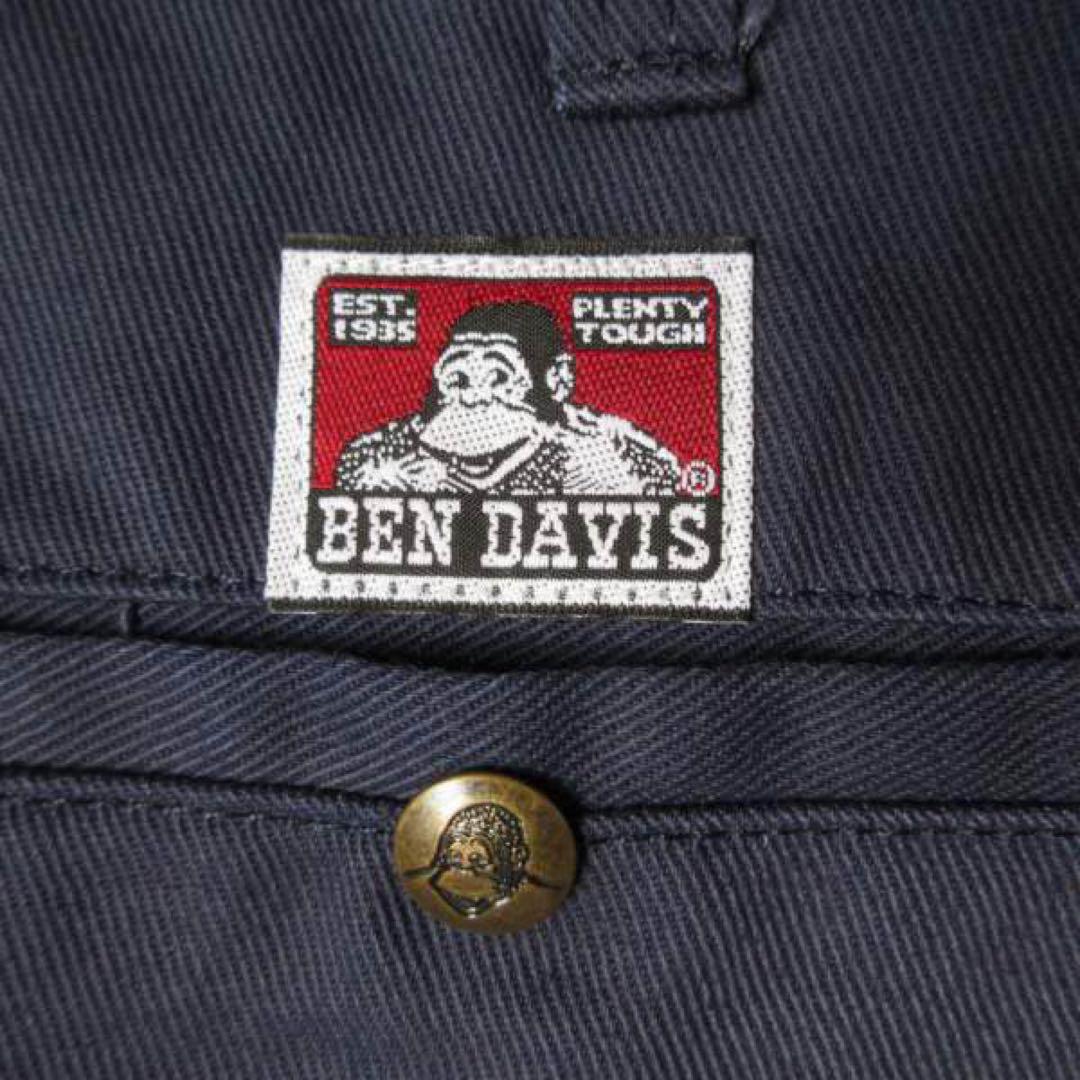 美品 US企画 BEN DAVIS ベンデイビス ワークパンツ 紺系 32