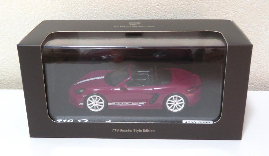 718 ボクスター　スタイルエディション 1/43 ミニチャンプス ルビー