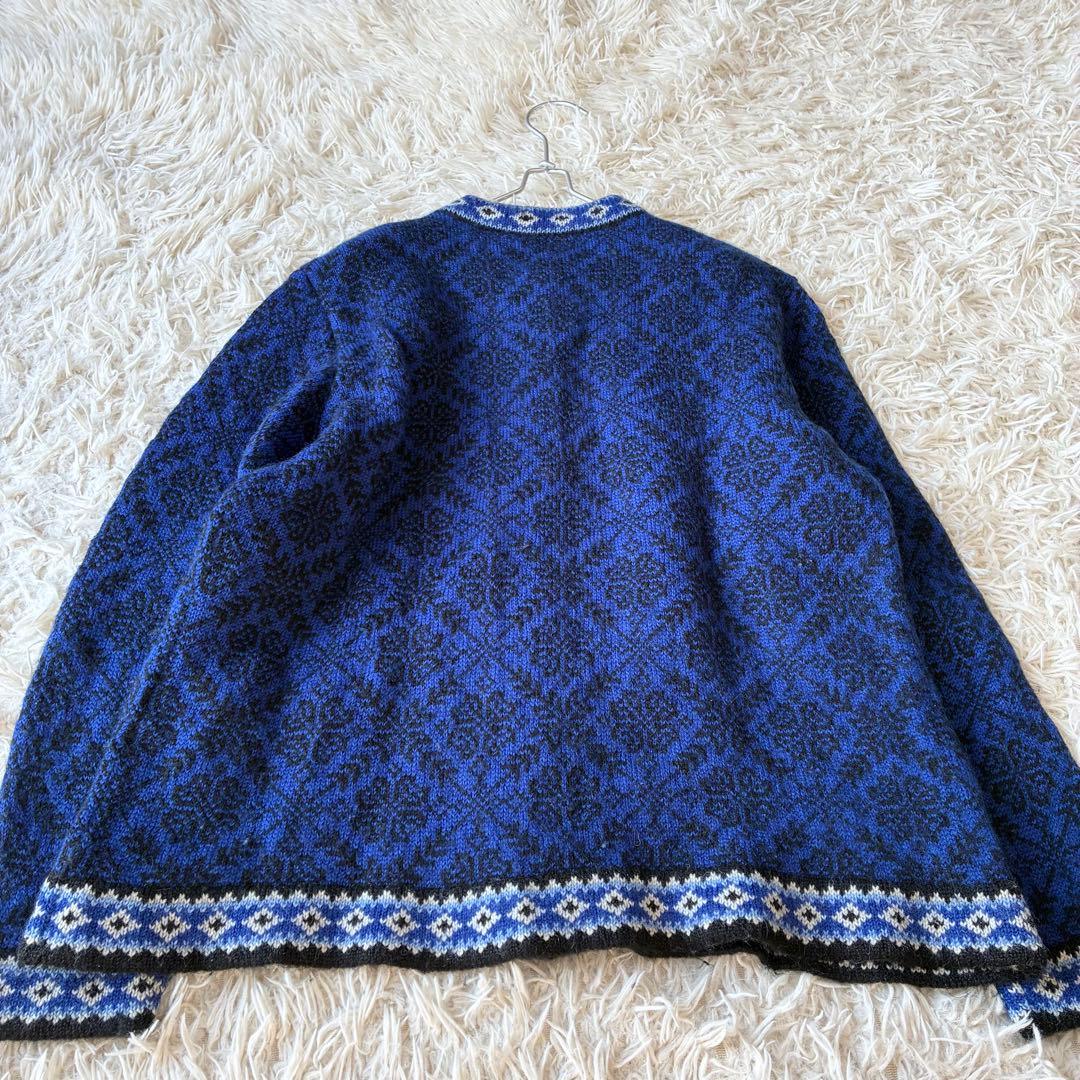 90s L.L.Bean チロルニットカーディガン ノルディック柄 メタルボタン 90s L.L.Bean チロルニットカーディガン ノルディック柄 メタルボタン