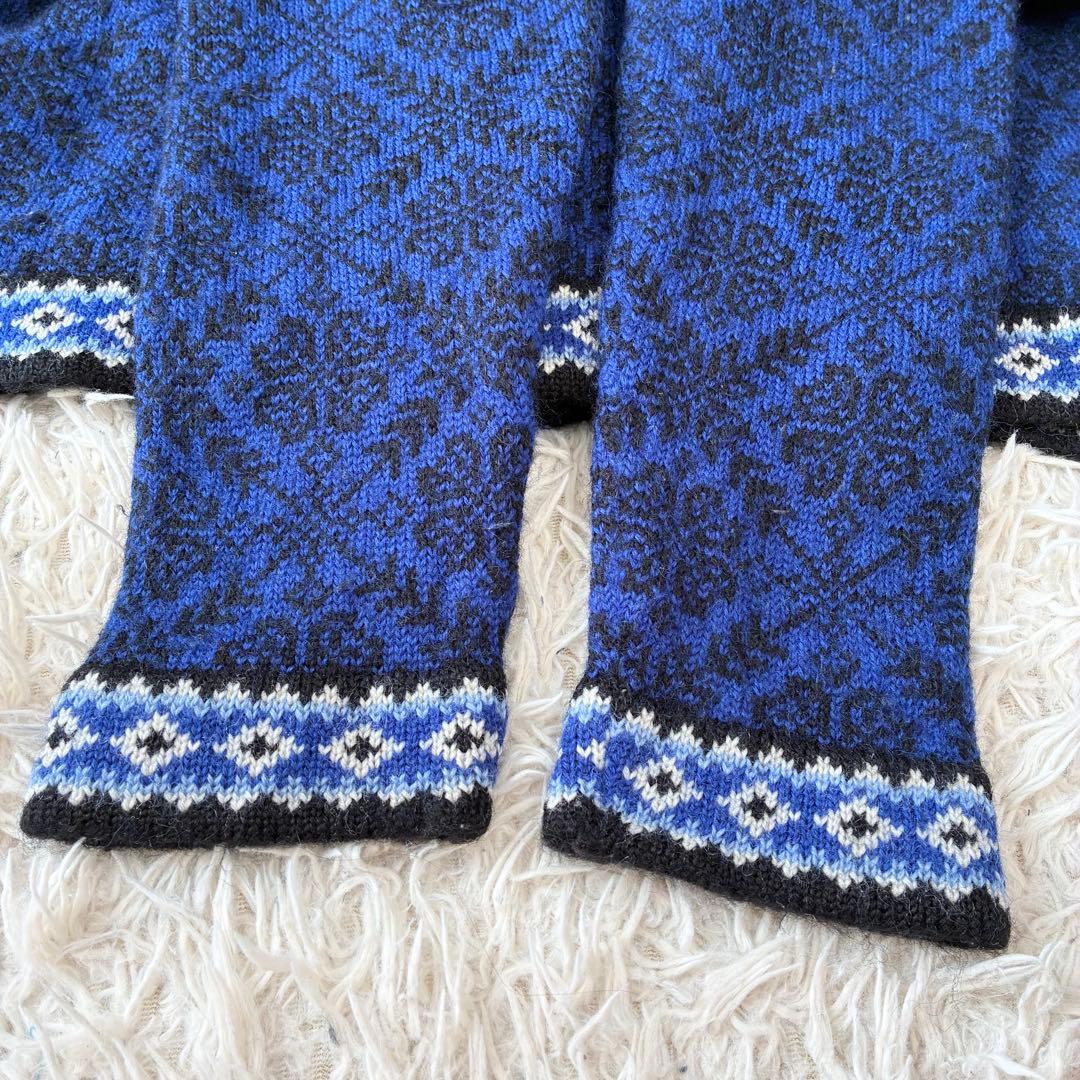 90s L.L.Bean チロルニットカーディガン ノルディック柄 メタルボタン 90s L.L.Bean チロルニットカーディガン ノルディック柄 メタルボタン