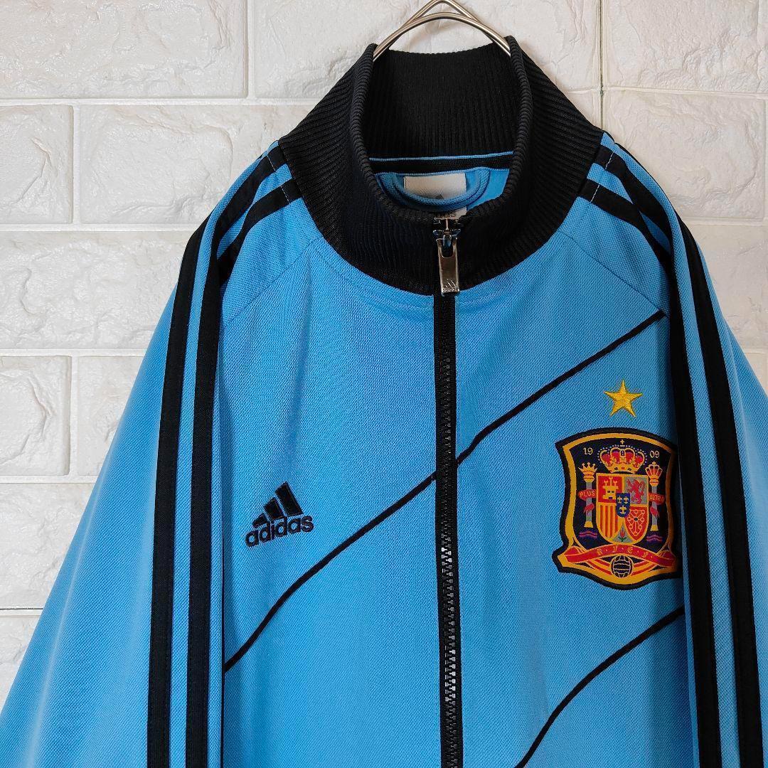 ★決算特価商品★ Adidas トラックジャケット ワッペン刺繍 スペイン代表 ジャージ ウェア