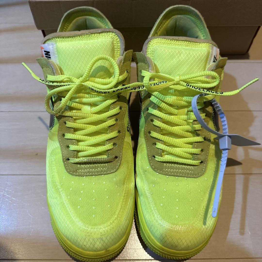 靴 Nike Air Force 1 Low Off-White Volt 28cm