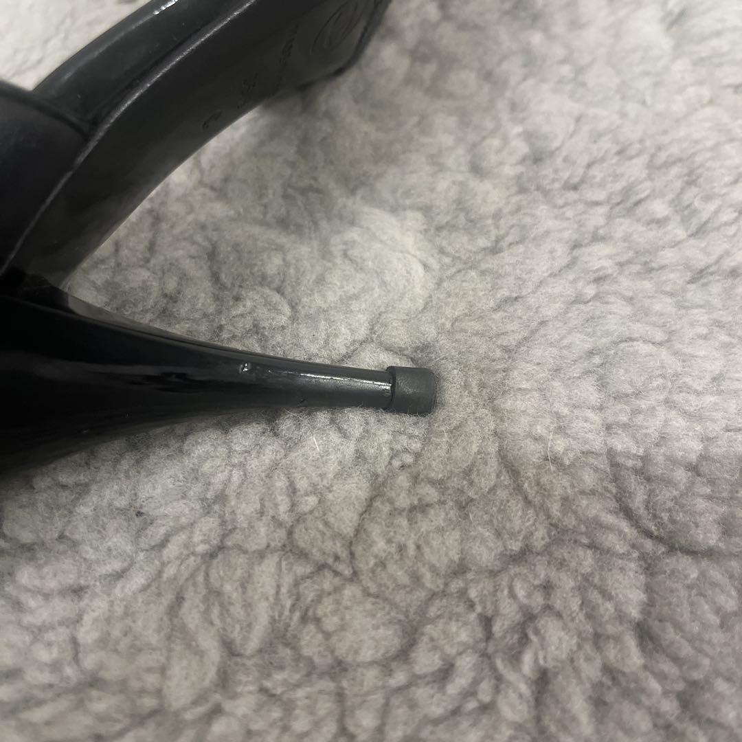 CHANEL ブラック ポインテッドトゥ ハイヒール　35 1/2