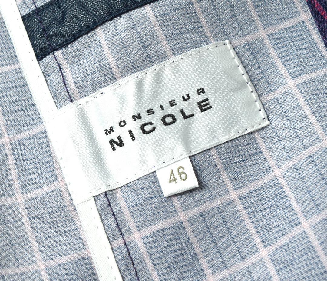 新品 日本生地 ジャケット 46 M TtF97-m77720266274 NICOLE ムッシュニコル 春夏 清涼 格安高品質
