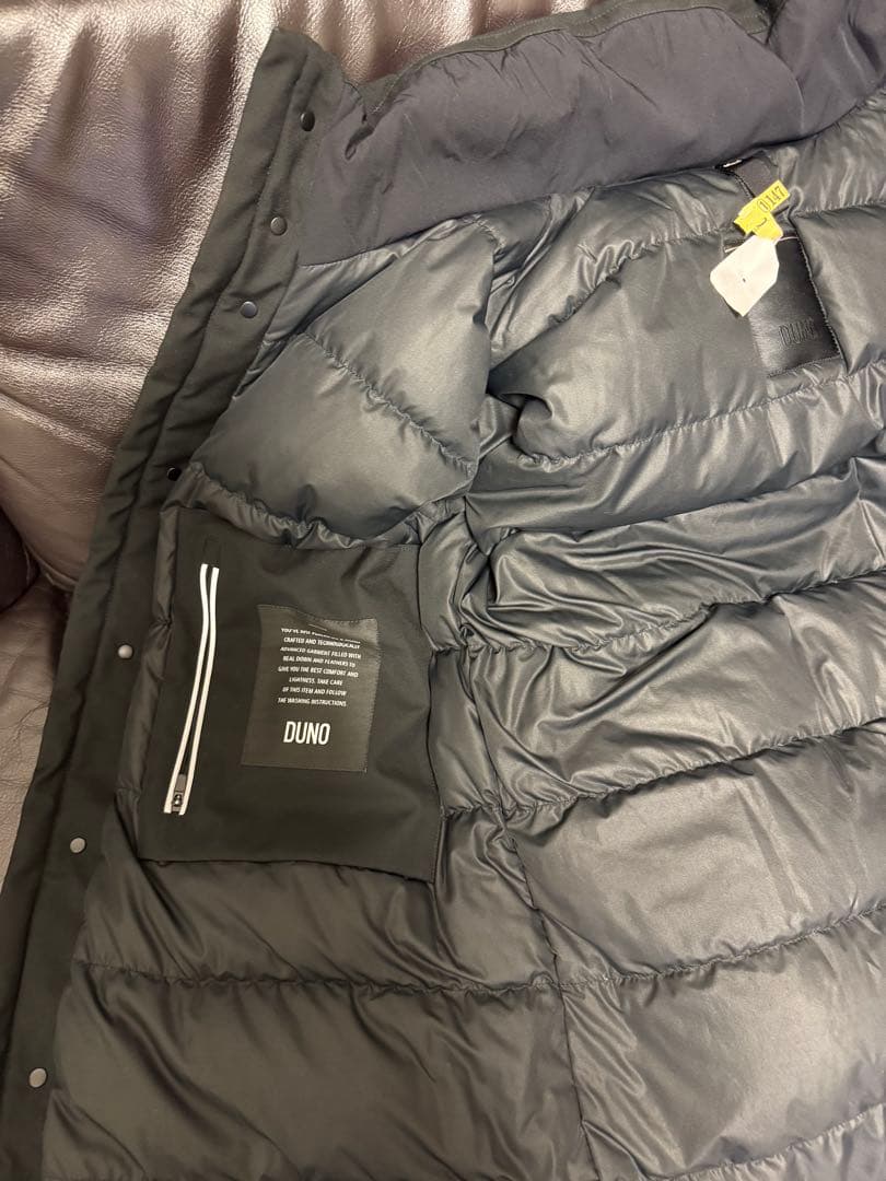 DUNO GEYSER フード付きロングダウンジャケット 50 BEAMS F