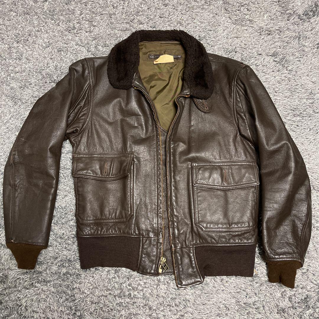 2022春夏 40s〜 US.NAVY ポリスマン AN-J-3C レザー UNIFORMS フライト